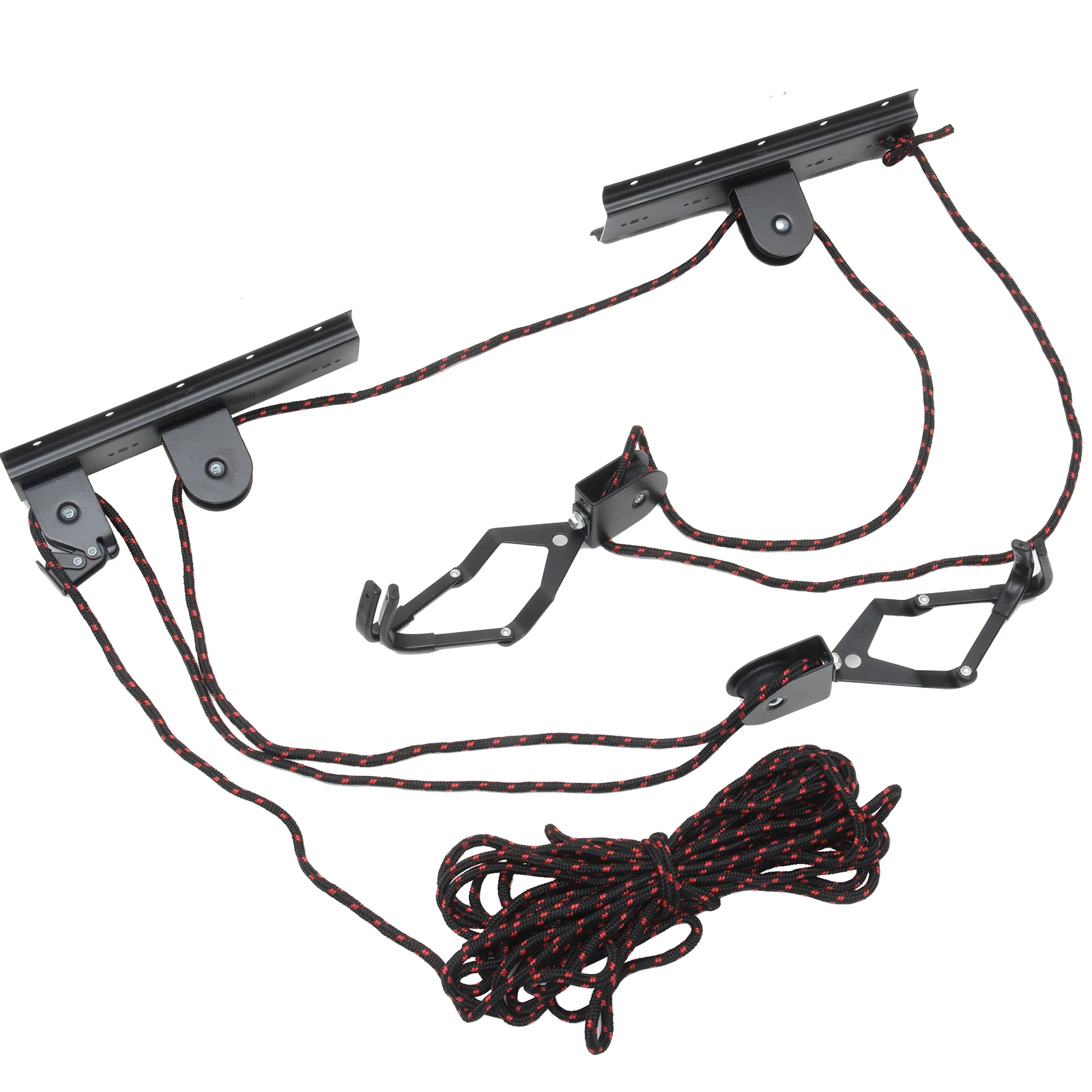 

Wall Mount Bike Hook Ceiling Garage Storage Lift Durable Space-Saving Indoor Bicycle Hanger Stable Design PP Material for Road