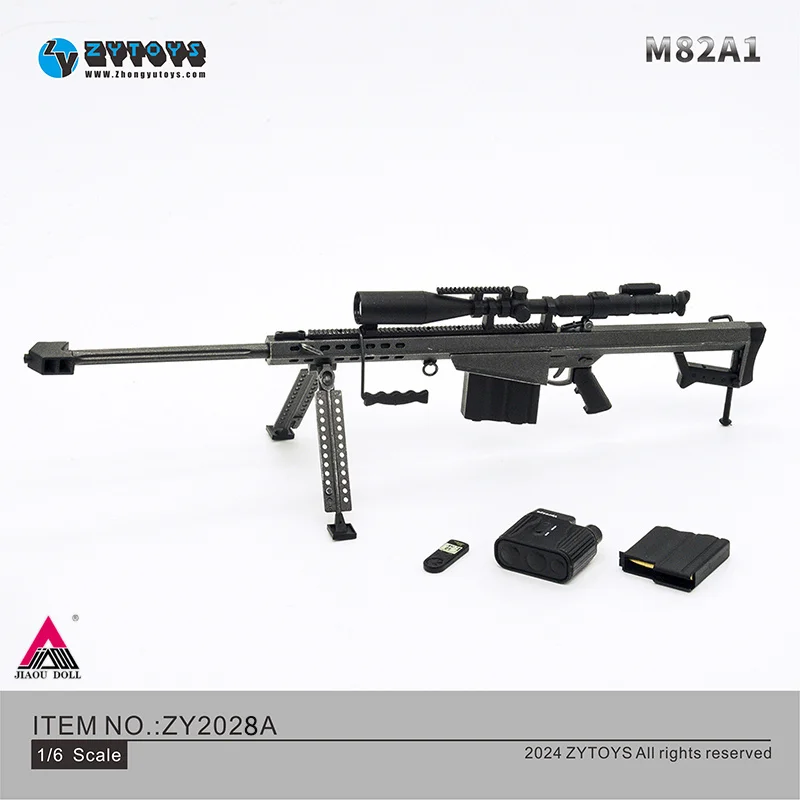 ZYTOYS ZY2028 1/6 M82A1 Scharfschützengewehr 24 cm ABS Gun Waffe Modell Fit 12'' Soldat Action Figur Körper Puppen Szene Zubehör