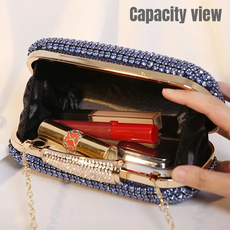 Choice Diamond Evening Clutch Purse Women Wedding Party Handbag Latch Purse Evening Bag Banquet Bag Exquisite Bridal Bag