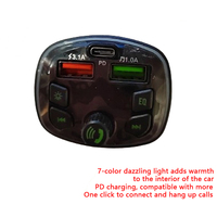 Car Bluetooth FM Transmitter Wireless Handsfree Audio Receiver Car MP3 Player Fast Charger Car Accessories