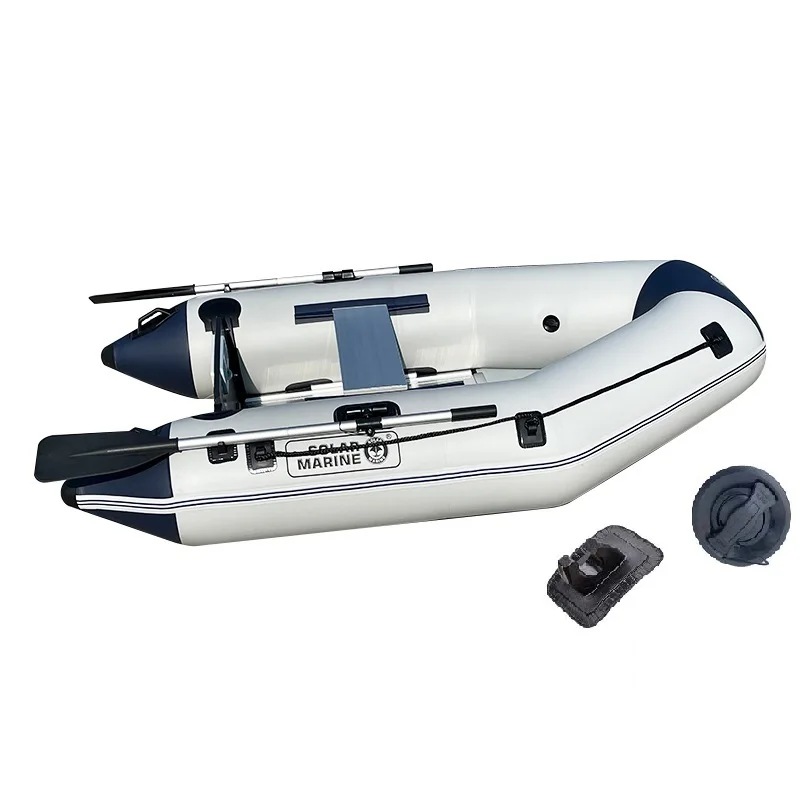 

230 CM PVC Inflatable Speed Boat Kayak 2 Person With With Paddles Air Pump Carry Bag for Fishing Pool Lake River Factory Retail