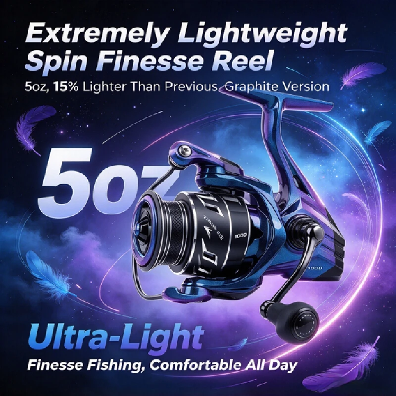 Ice Fishing Line - KastKing Kestrel SE Spinning Fishing Reel