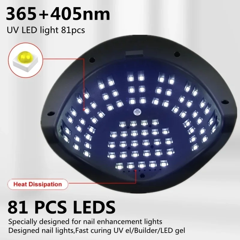 SUN X27MAX LED مصباح مجفف الأظافر للتقليم 81 المصابيح الأشعة فوق البنفسجية تجفيف مصباح لعلاج الأشعة فوق البنفسجية هلام مسمار البولندية مجفف الأظافر ضوء الأشعة فوق البنفسجية مع أ