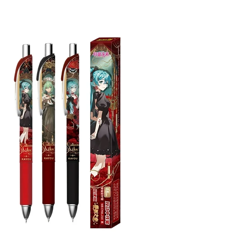 Kaya Hatsune Miku stylo neutre série 1 édition mélodie véritable Anime marchandise stylo Gel noir 0.5mm papeterie pour enfants