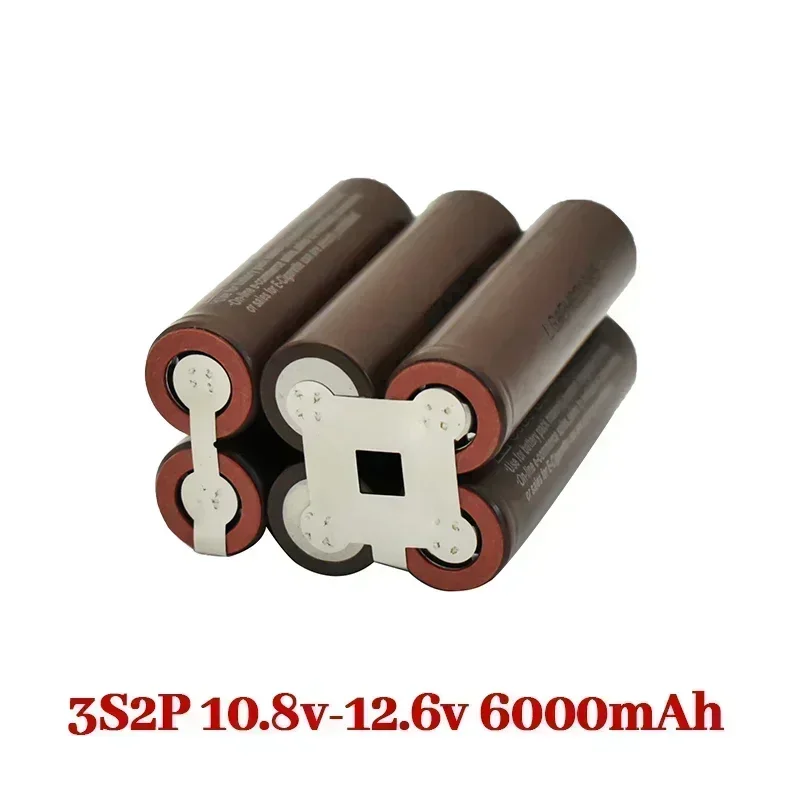 HG2 High Capacity 3000mAh 6000mAh 18650 Li-ion Battery for Screwdriver Welding Tools 20Amps 3S-8S Voltage Range 7.4V-29.6V🔋