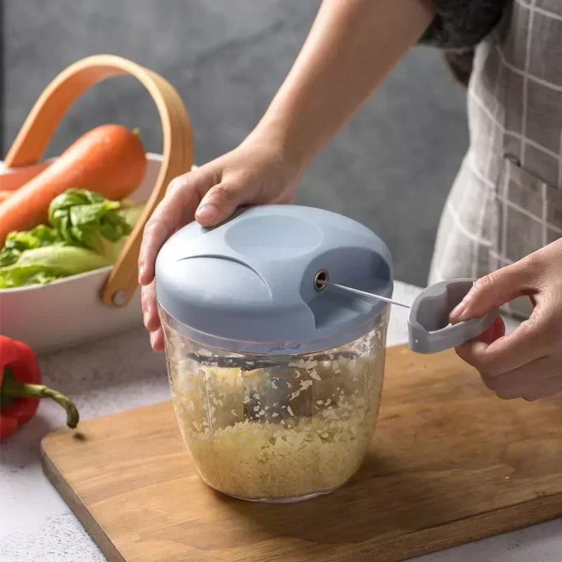 Kitchen Householde Manual Garlic Press Multi-function Grinding Chopper Food Vegetables Cutter Meat Kitchen Gadgets Masher Tool