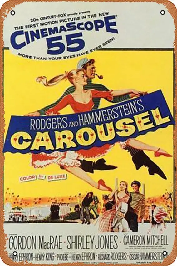 1p,Metal Tin Sign ch - Carousel, 1956 - Poster Metal Plaque Cafe, Bar, Home Wall Decor