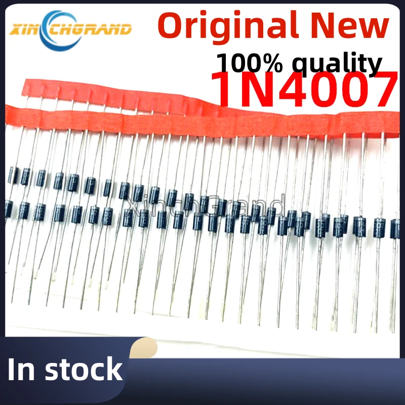 

New 100PCS 1N4007 4007 1A 1000V DO-41 High quality Rectifier Diode IN4007 1n4007