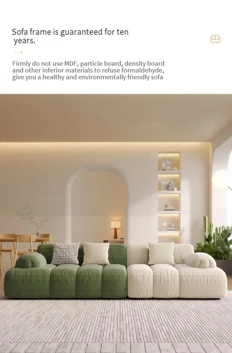 Display Comfortable Living Room Sofa Puff Soft Lazy Relaxing Minimalist Sofa Elegant Modern Designer Divano Postmodern Furniture