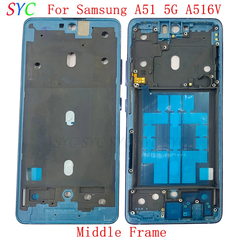 

Middle Frame Center Chassis Cover Metal Housing For Samsung A51 5G A516V Phone LCD Frame Repair Parts