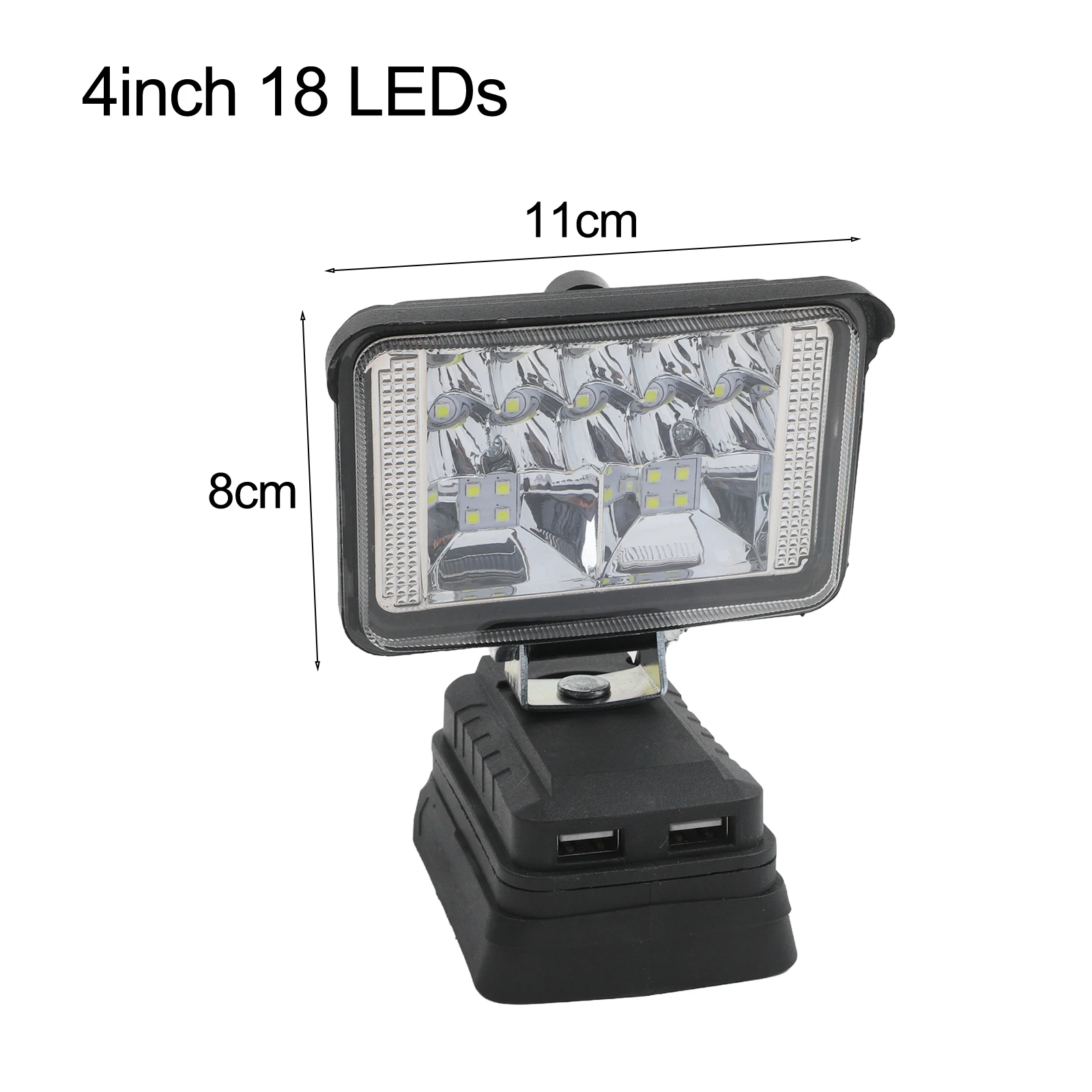 For Bosch 18V Battery Cordless LED Work Light Compact Cordless Work Light Wrench Overload Protection Vehicle Maintenance Light
