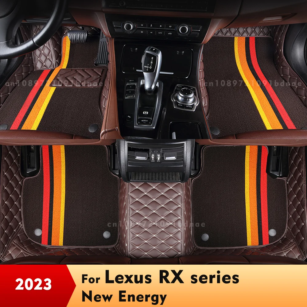 

For Lexus RX series New Energy 2023 Double Layer Car Floor Mats Custom Auto Foot Pads Carpet Cover Interior Accessories