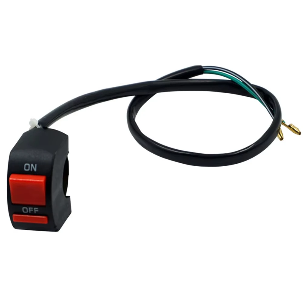 العالمي 22 مللي متر دراجة نارية المقود Flameout مفتاح الإضاءة موصل على زر إيقاف ل سكوتر العلوي دراجة نارية الملحقات #4