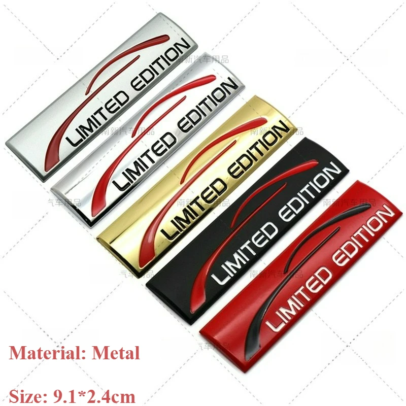 

High-quality Car Modification Metal 3D Stickers Parts Limited Edition Multiple Models Rear Badges Body Decorations Scratches