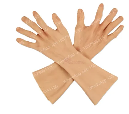 Silicone men's prosthetic after surgery Silicone hand model Silicone gloves simulated prosthetic limb