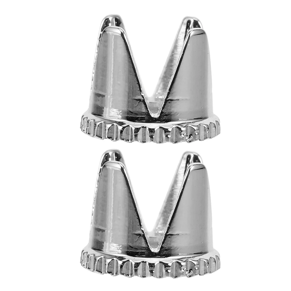 Ensemble de remplacement de capuchon de buse, 2 pièces, pièces de pulvérisation de précision durables, installation facile, Compatible avec les Kits d'aérographe à ongles, accessoires