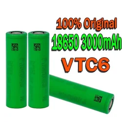 VTC6 3.7V 3000mAh rechargeable Li-ion battery 18650 for Sony US18650VTC6 30A Toys flashlight tools