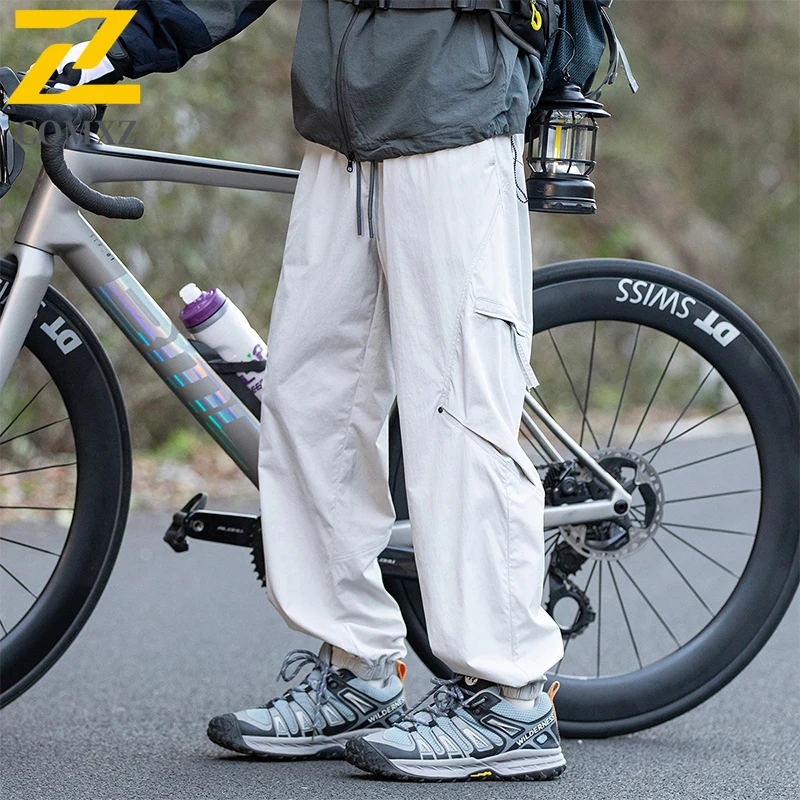 Men's Casual Pants New Autumn Trendy Wrinkle Resistant Lightweight Trousers Outdoor Cycling Climbing Wear Resistant Cargo Pants