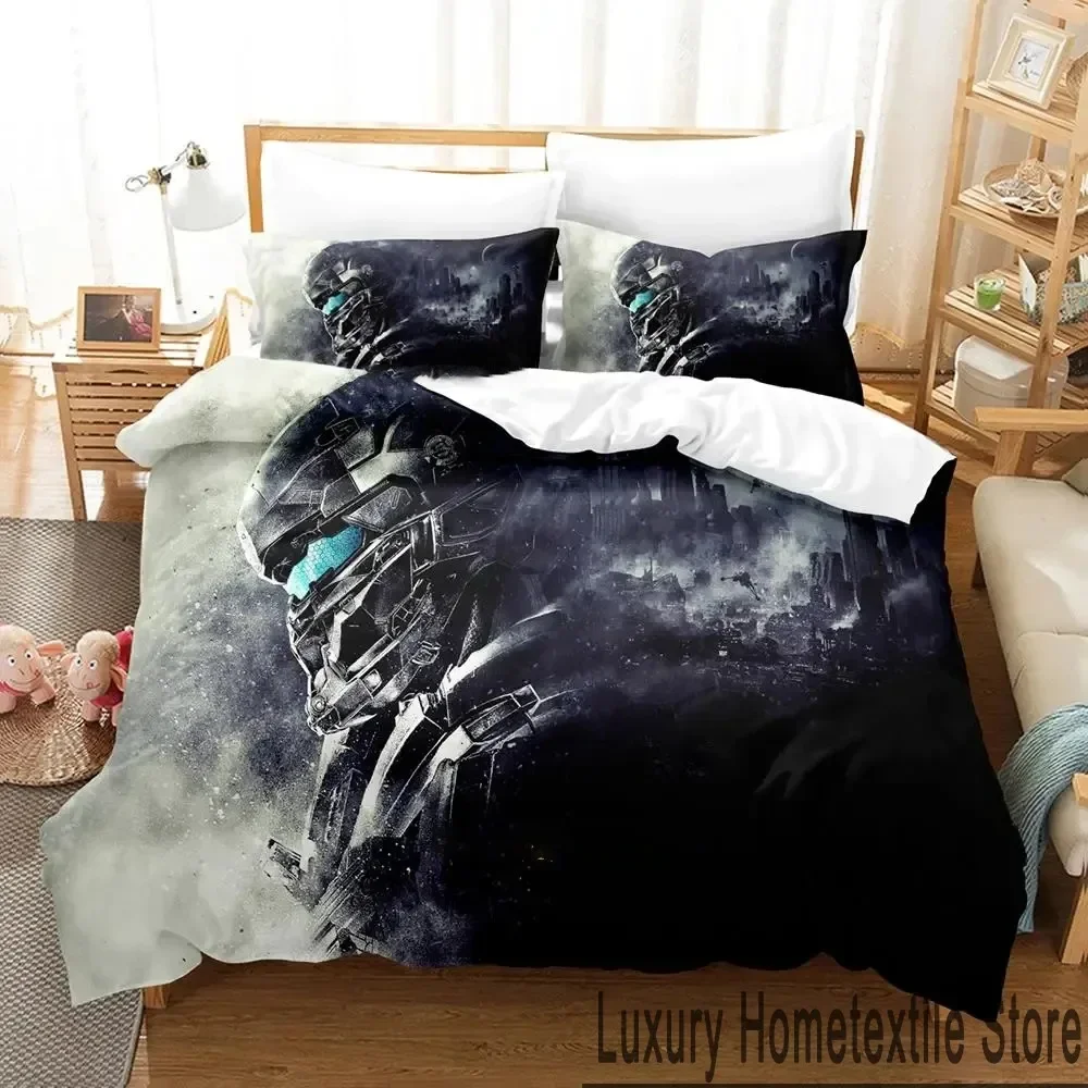 Game Halo 5 Guardians Bedding Set Boys Girls Twin Queen King Size Duvet Cover Pillowcase Bed boys Adult Home Textileextile