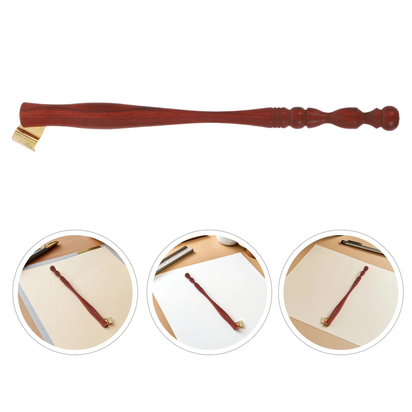 Wooden Oblique Calligraphy Dip Pen Holder Ergonomic Lightweight Pen Handle Removable Nib Holder for Calligraphy Comic Painting