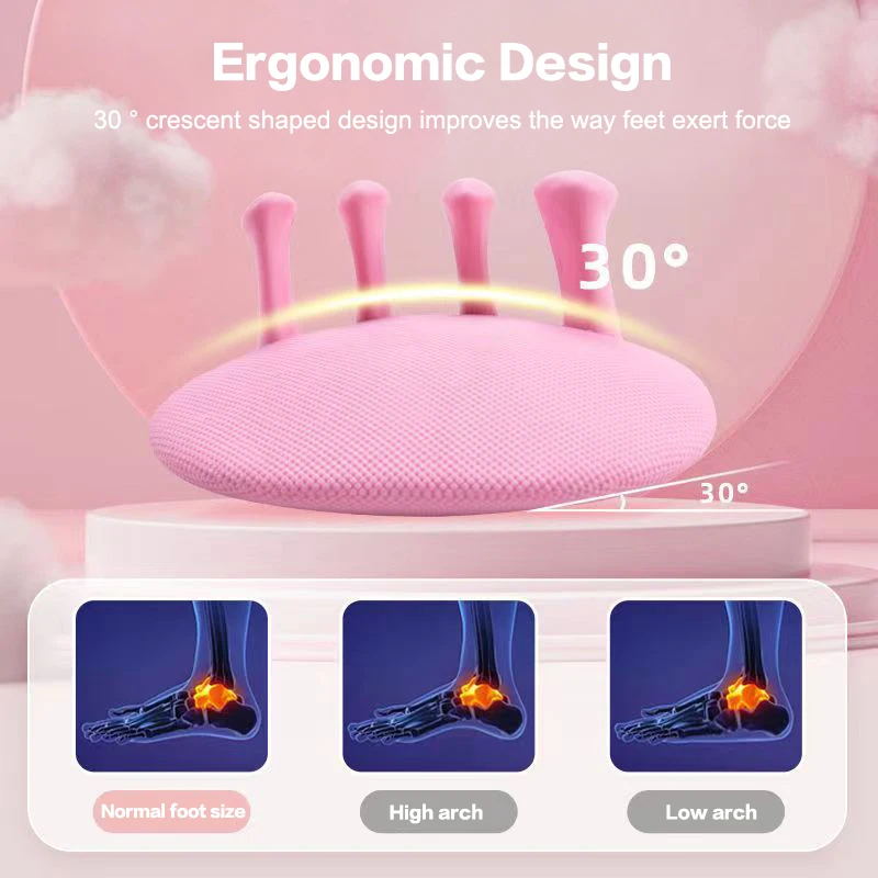 Paquete de ejercicios para pies y piernas con doble arco y férulas para los dedos de los pies para la corrección del pulgar Valgus y el entrenamiento de glúteos