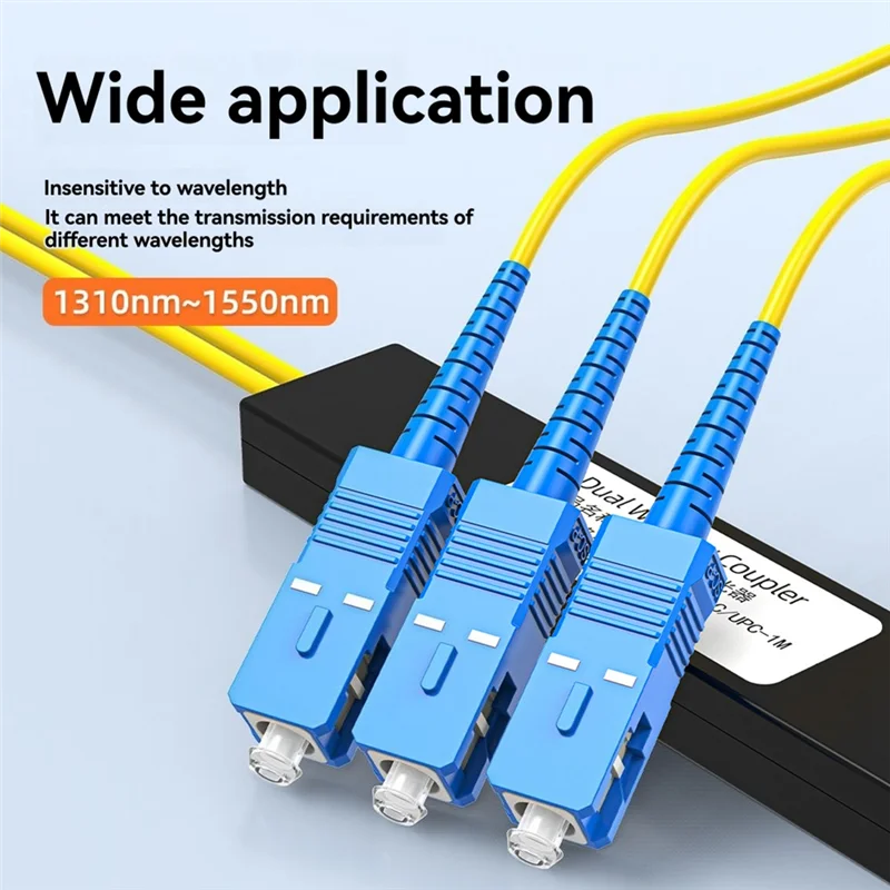 1/2 SC/UPC Fiber Optical Splitter Fiber Optic Pigtail Splitter Dual Window Coupler For Fibre Communication System-Y41A