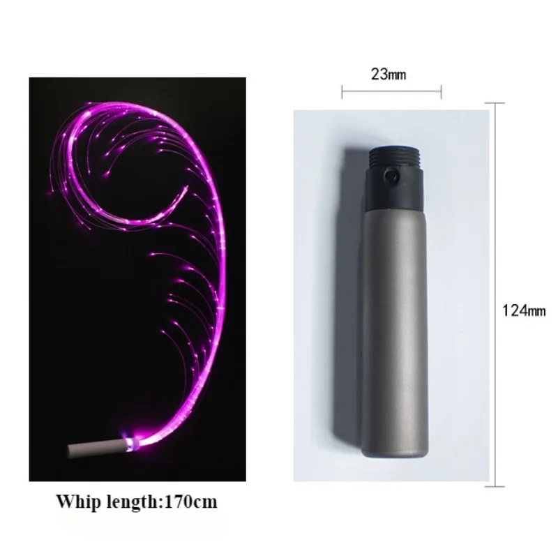 LED Fiber Optic Whip USB Rechargeable Optical Hand Rope Pixel Light-up Whip Flow Toy Dance Party Lighting Show For Party 2024