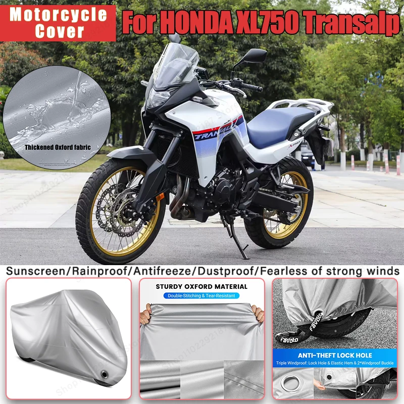 

For HONDA XL750 Transalp No Ear Motorcycle Cover - Outdoor Full Body Protection, Waterproof Dustproof Sunscreen Moto Accessories