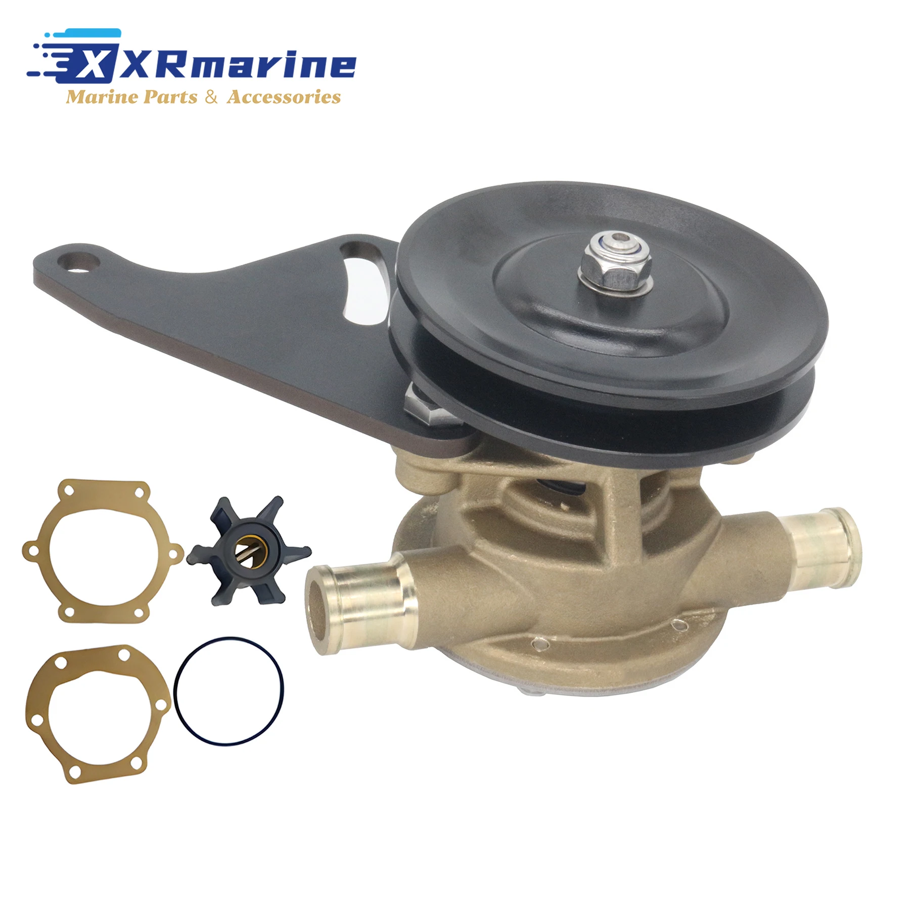 

128397-42500 Sea Water Pump With Bracket Compatible With Yanmar Marine Engine Pumps 2GM 3GM Motors 128377-42500 JPR-YM08IH2