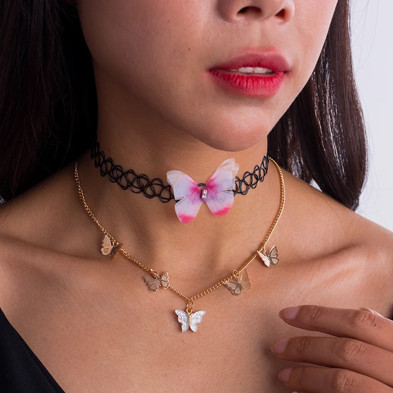Mode Sexy Schwarz Samt Halsketten Punk Stil Aussage Kristall Liebe Herzen Halskette Für Frauen Partei Schmuck – Detail 23