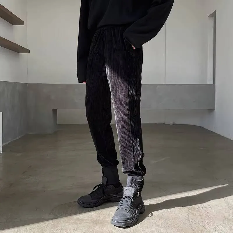 

И классические осенние новые весенние мужские темные стильные брюки Yamamoto, маленькие свободные повседневные молодежные модные большие брюки на молнии в стиле ретро