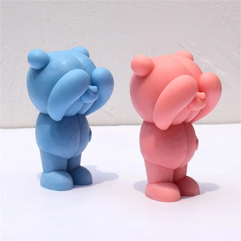 Delightful Bear Shaped Sturdy Silicone Mold for Handmade and Sweets N2UE