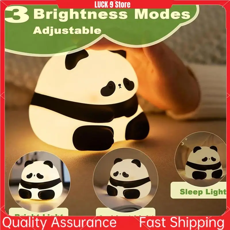 

Cute Panda Night Light Panda Night Light 3 Level Dimmable Nightlight For Home Decor