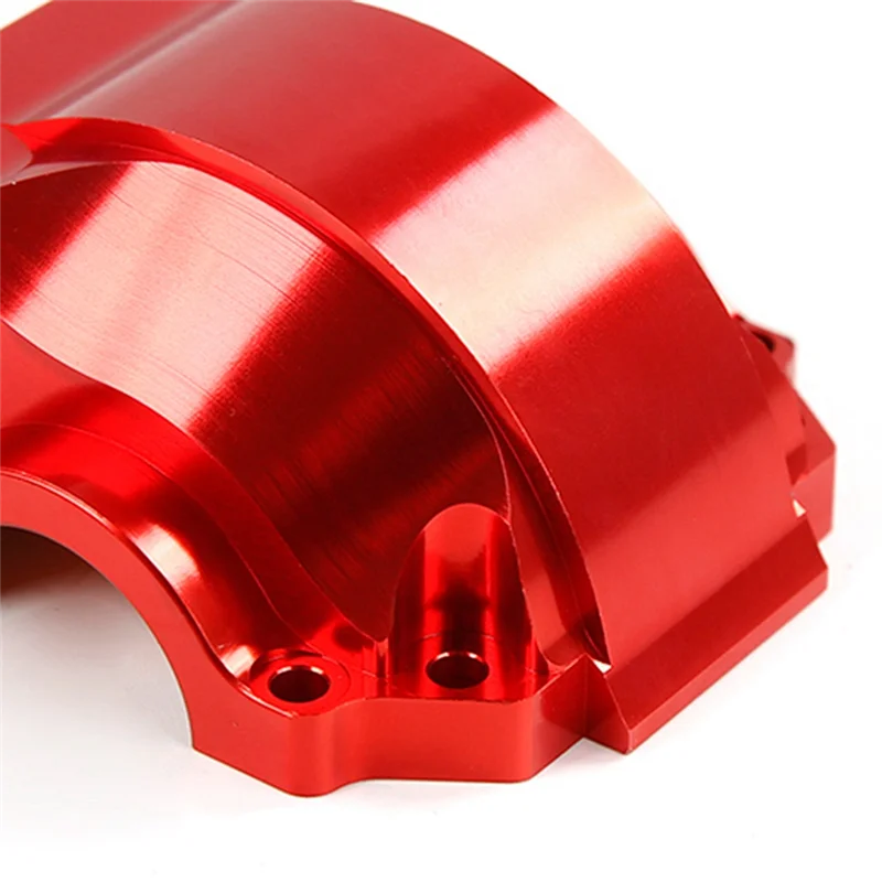 A63T-CNC Set di scatole ingranaggi differenziali a tre sezioni in metallo adatto per kit 1/5 HPI ROFUN BAHA ROVAN KM BAJA 5B 5T 5SC, rosso