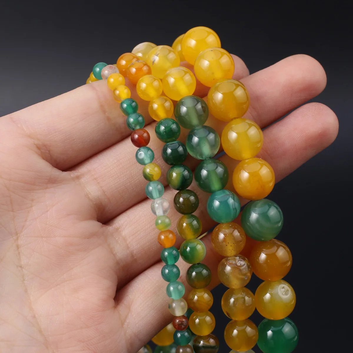 

4/6/8mm Natural Stone Crystal Beads Round Shape Loose Spacer Bead for Trendy Jewelry Making Necklace Bracelet Accessories
