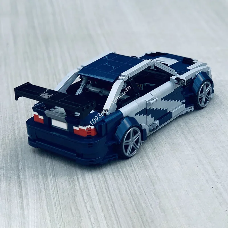 1238 elementów MOC BMWedd GTRs Need Speed MOST WANTED Model Prezent na Boże Narodzenie Klocki Konstrukcyjne DIY Zabawki Kreatywny Pomysł Edukacyjne Klocki