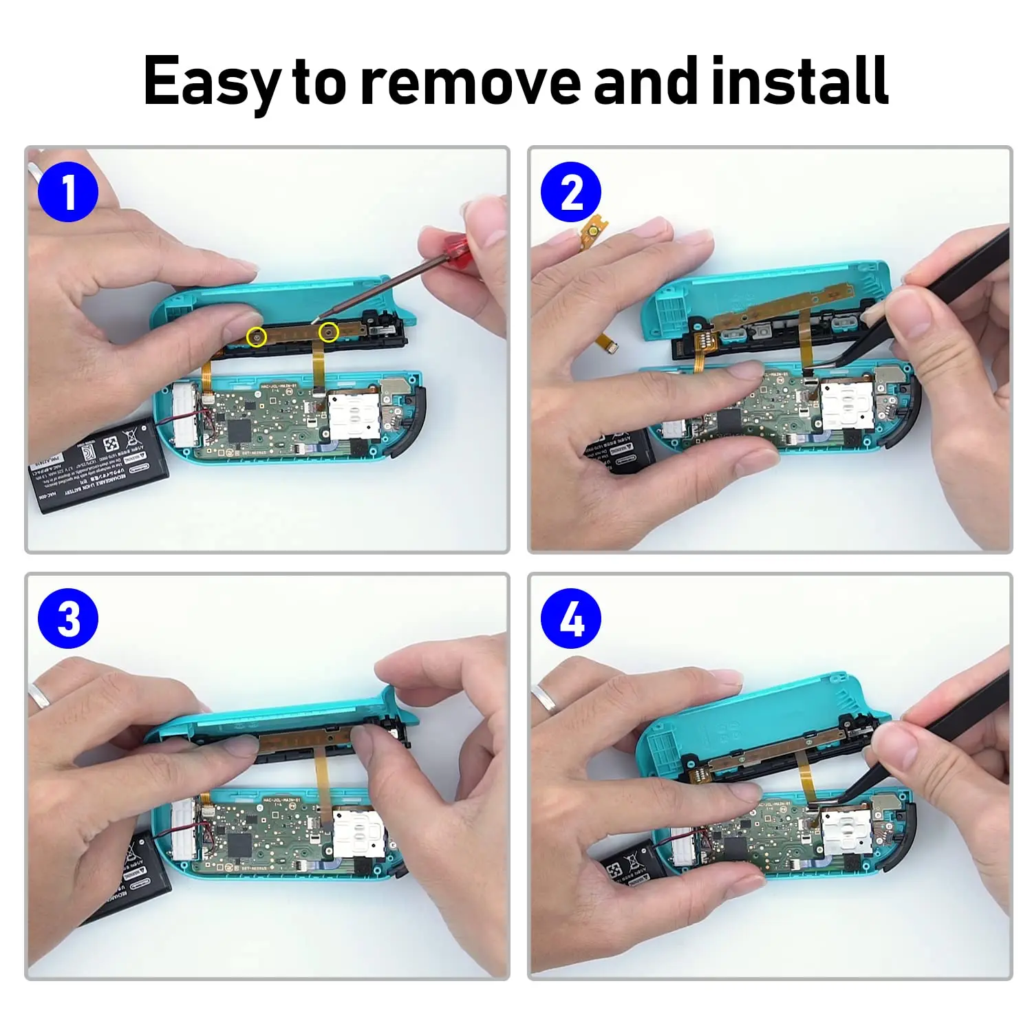 استبدال SL SR اليسار اليمين مزامنة زر الشريط فليكس كابل مجموعة ل NS التبديل NS Joy-Con تحكم إصلاح قطع الغيار