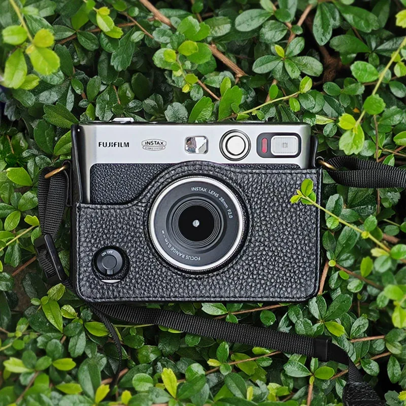 Чехол-сумка для фотоаппарата Fujifilm Instax Mini EVO с отстегивающимся ремнем из ПВХ и искусственной кожи для защиты камеры