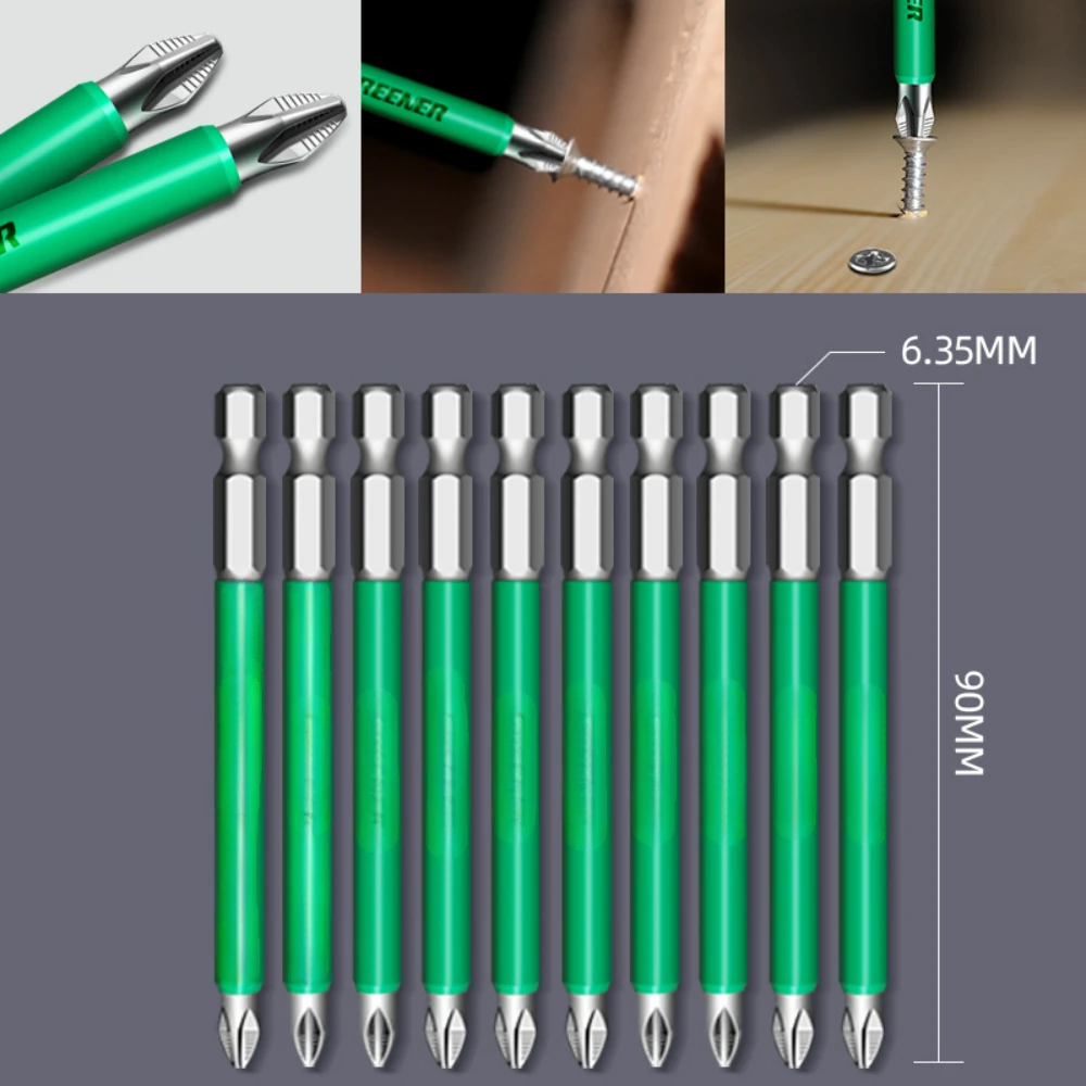 1PC 90mm 150mm Anti-slip Cross Strong Magnet Electric Screwdriver Bit, Bit, Screwdriver Bit