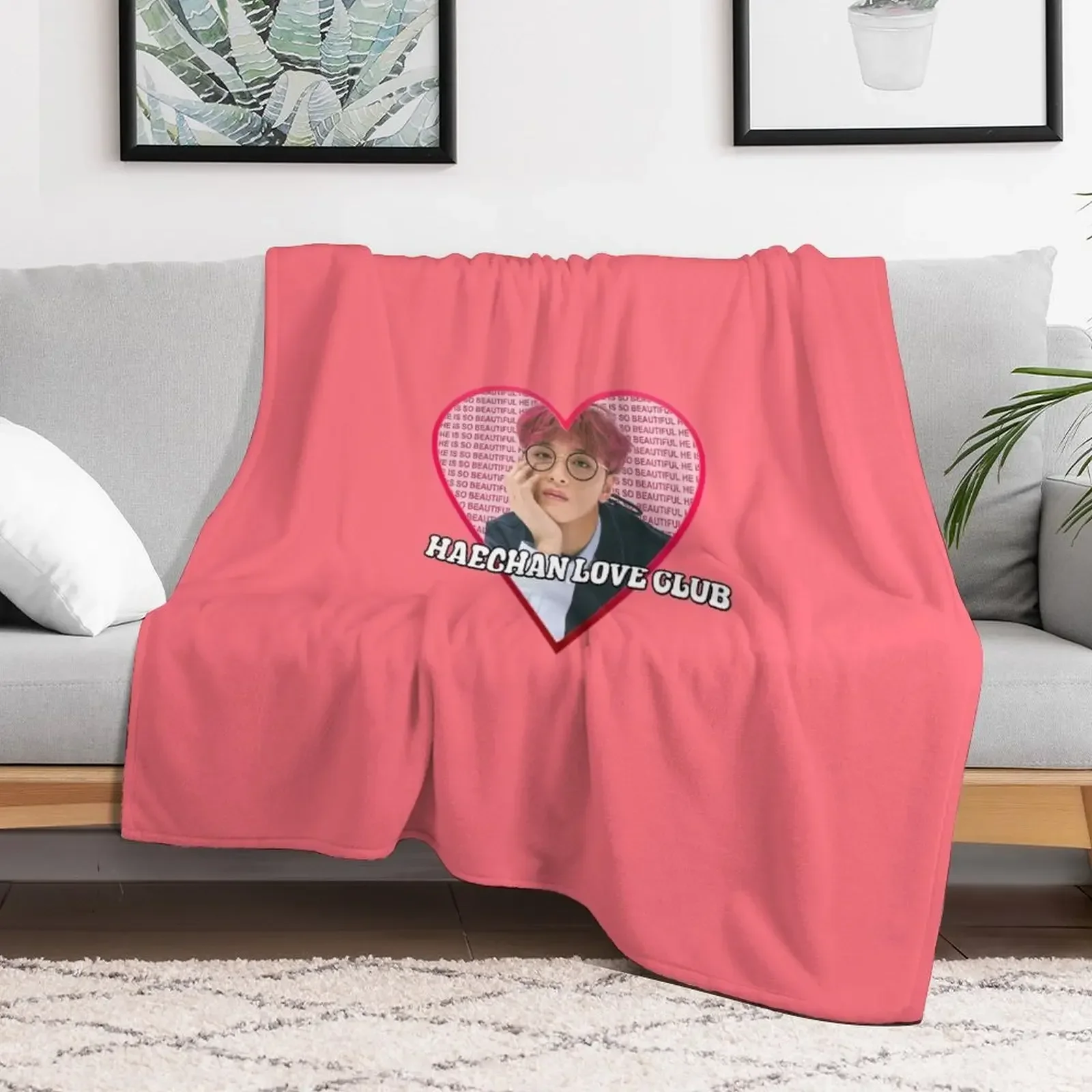 HAECHAN love club Throw Blanket For Sofa Thin blankets ands Decorative Beds Blankets