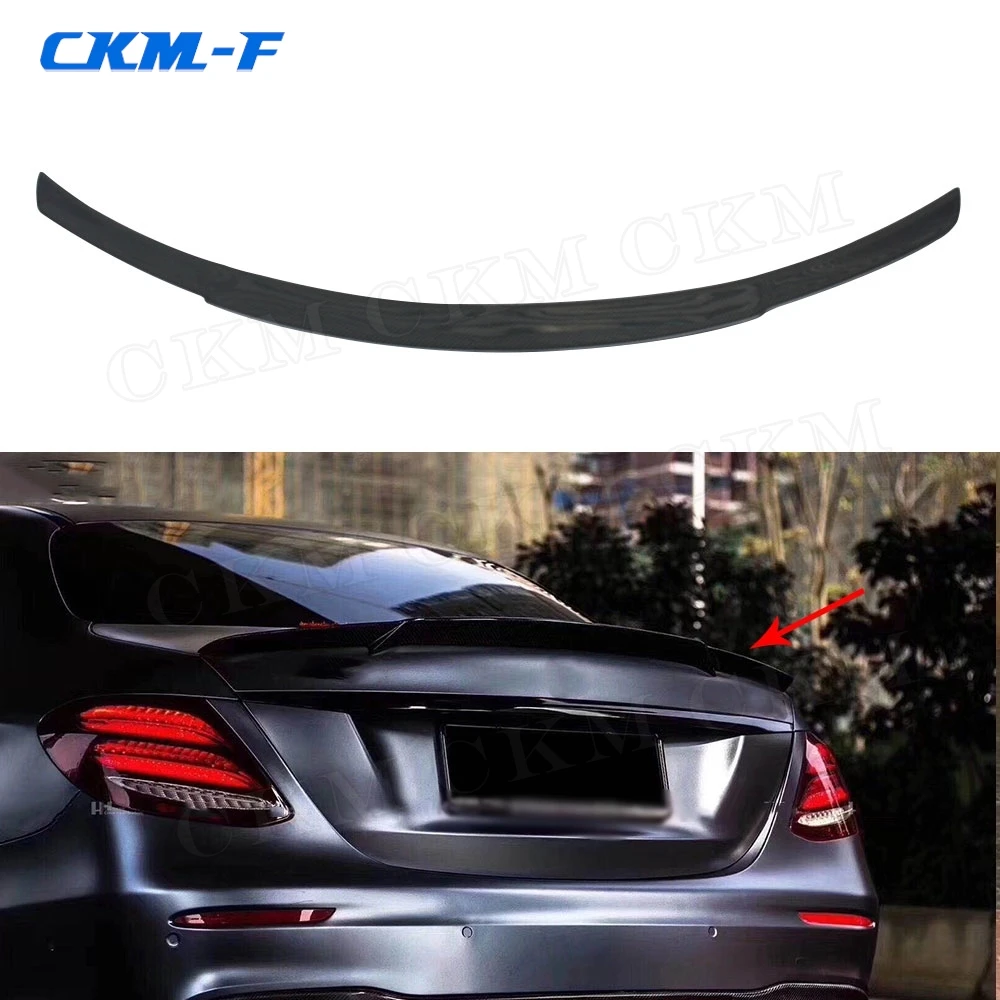 

Carbon Fiber Car Trunk Boot Spoiler Wing for Mercedes Benz E Class W213 E200 E300 E400 E550 Sedan 2017-2019 B Style