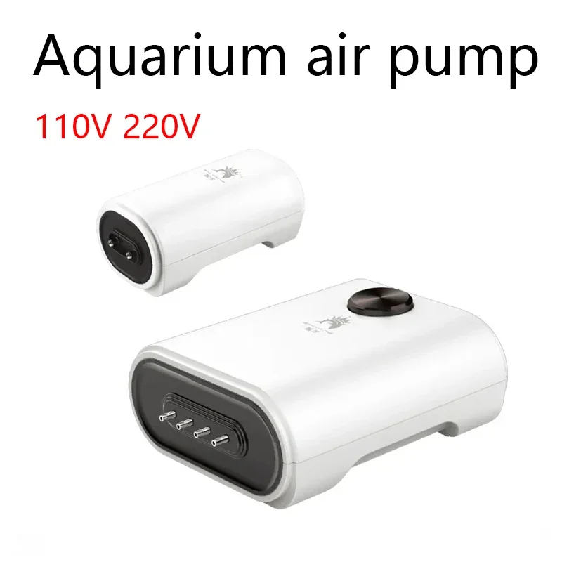 110-220V Silent Aquarium Oxygen Air Pump with Check Valve Fish Tank Four Outlet Large Oxygenator Aquarium Air Compressor Aerator