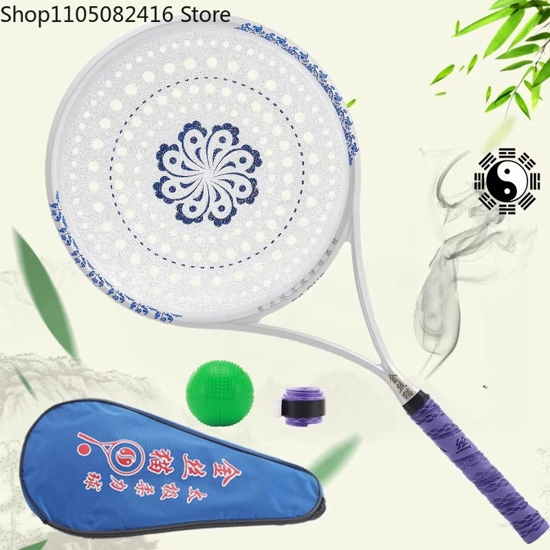 

Высококачественный набор для тай-чи с карбоновыми ручками: ракетка и мячи, новый улучшенный дизайн, мячи для тай-чи с сумкой, мяч для тай-чи