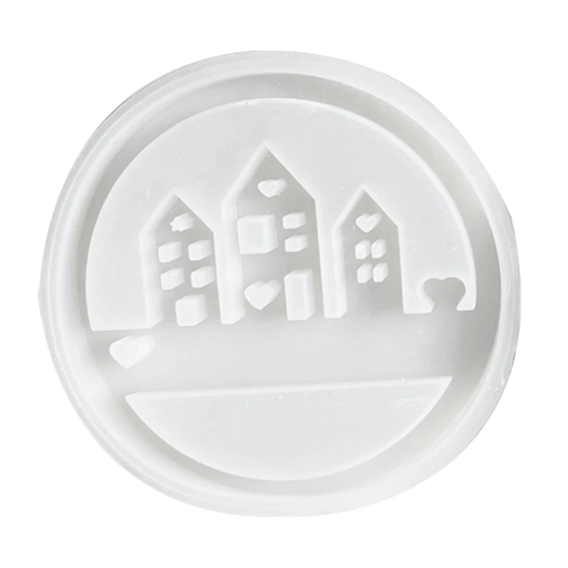 

Love House Listing Decor Silicone Mold Gypsum Concrete Moulds Casting Mold Home Decoration Resin Mold Aromatherapy Mould Durable