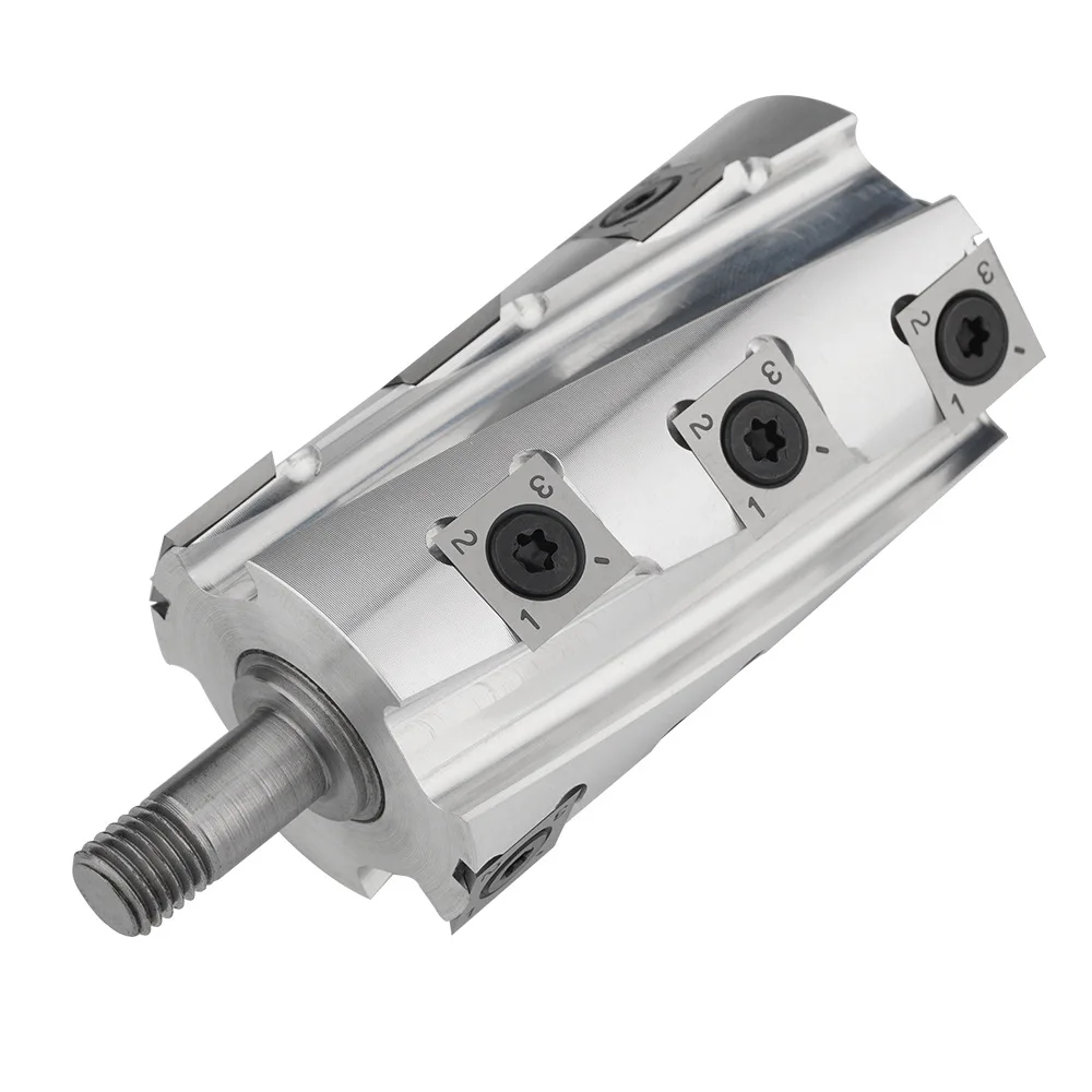 Wood Planer Thicknesser Machine Planer Blade   Helical Spiral Cutter Head Spiral blade shaft