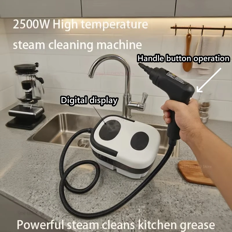 2026 New High Temperature Steam Cleaner Touch Screen Display Small Household Air Conditioner Kitchen Range Hood Fast Heating