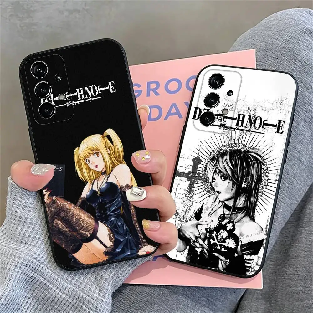 D-Death N-Note Misa Phone Case Black Silicone Soft For Samsung S26,S25,S24,S23,S22,S21,S30,Ultra,Plus,Fe,Lite