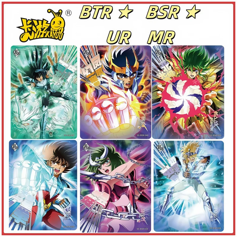 

KAYOU Saint Seiya Series 4-е издание, ограниченная серия BUR BSR MR UR Athena Zodiac, полный набор редких коллекционных карточек аниме, игрушек