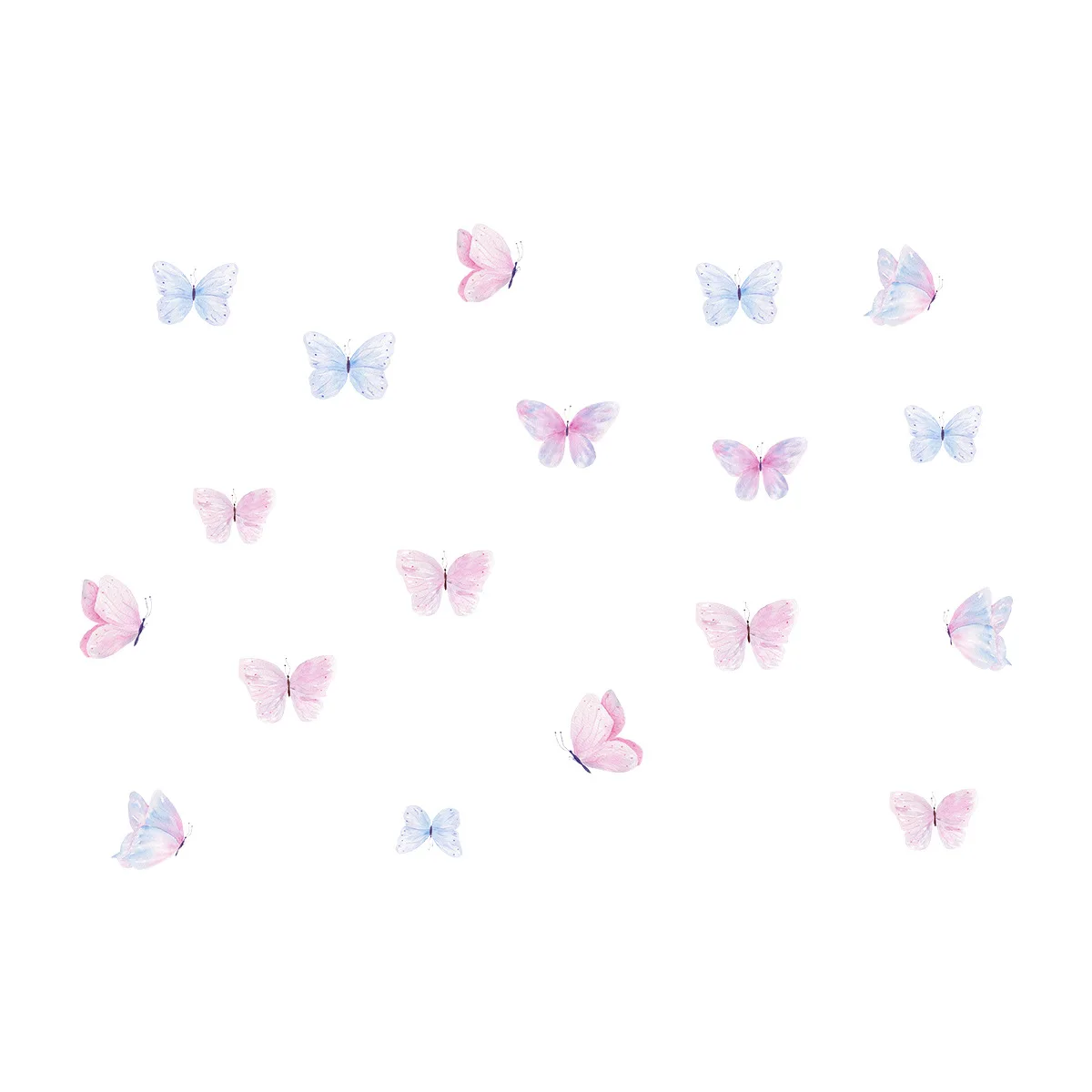 ملصقات حائط على شكل فراشة ملونة لغرفة النوم وغرفة المعيشة وأريكة خلفية لتزيين ملصقات الحائط #5