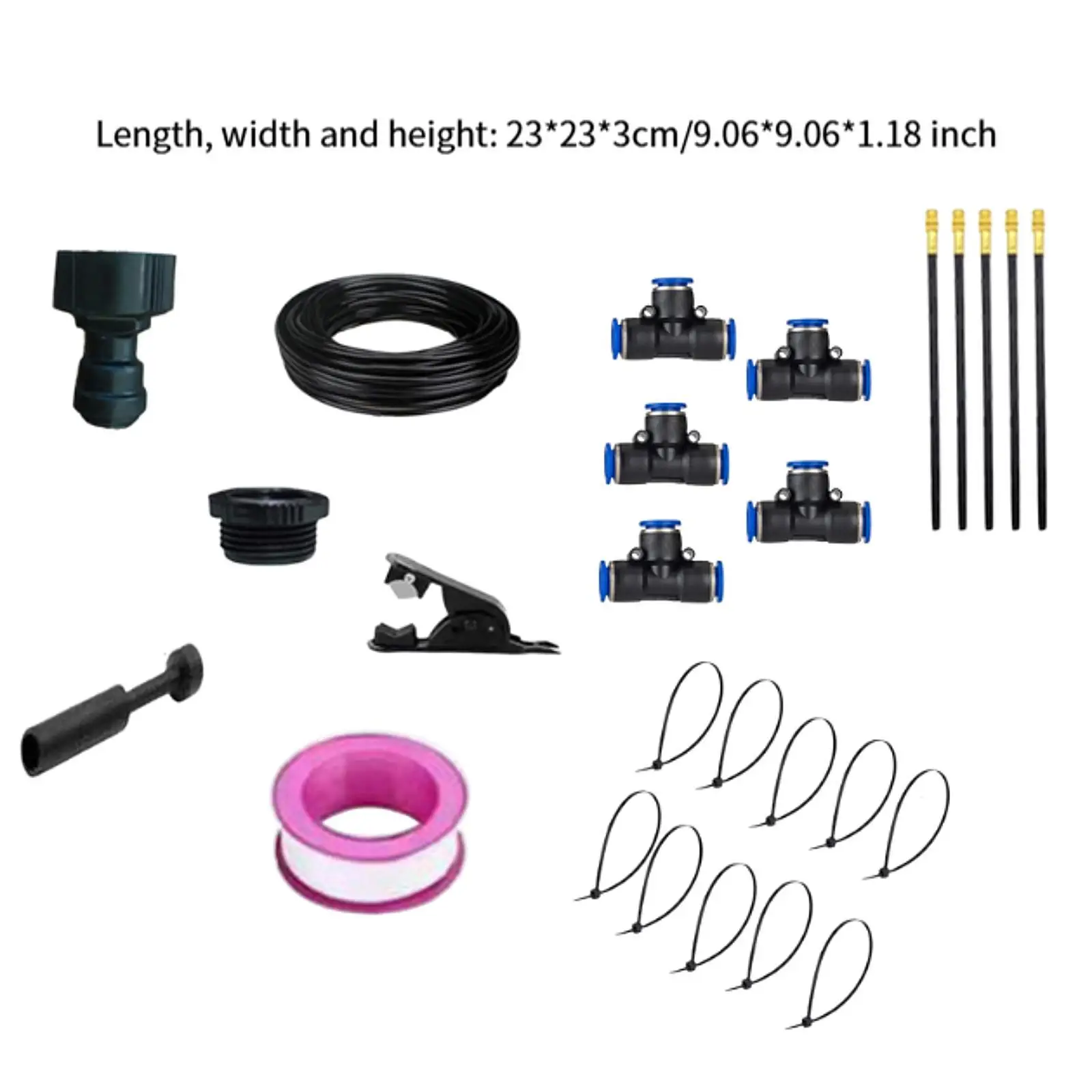 Automatic Irrigation Set, Misting System, T-greenhouse, 360° Adjustable